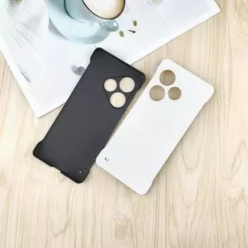 INS Простой однотонный чехол для кожи без рамки для Realme GT6 GT5 3 2 Neo6 5 3 2 SE Master Ultrathin Anti-Fingerprints Hard PC Matte Cover For Realme GT6(6T) белый