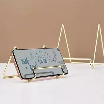 INS простой золотой настенный кронштейн для мобильного телефона, кронштейн для хранения, мультифильм, журнал, фоторамка, кронштейн для дисплея