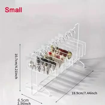 Ins Прозрачный акриловый крючок в стиле нейл-арта, стойка для демонстрации гелевых цветных работ, выставочные инструменты Small