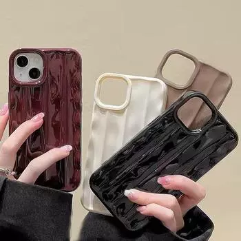 Ins яркий цветной чехол для телефона с водной рябью для Iphone 14 13 11 12 Pro Max 14 Plus 14pro, мягкий силиконовый противоударный бампер, фигурный чехол For iPhone 11Pro Max