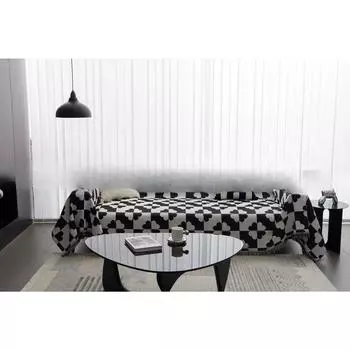 Ins ретро-художественный чехол для дивана, ткань для хранения тепла, теплое полотенце для дивана против морщин, нескользящая подушка для дивана из синели с защитой от кошачьих царапин 130*180