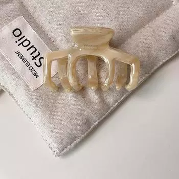 Инс Ретро Утолщенная 6,5 см Среднего размера Заколка для волос из желеобразного уксусного волокна Роскошная Премиум Заколка-акула Аксессуары для волос Hair Claws