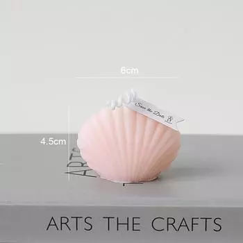 Инс Ручная работа Милая Маленькая Ракушка Свеча Ароматическая Свеча Ароматерапия Свеча из соевого воска Свадебные Свечи на День Рождения Вечеринка Украшение для дома