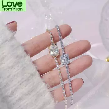 Ins Sale Новый 14k Настоящее золото Супер Флэш Большой Циркон Роскошный Браслет Благородный Блеск Свадебный Банкет Одежда Ювелирные Изделия Подарок На Праздник