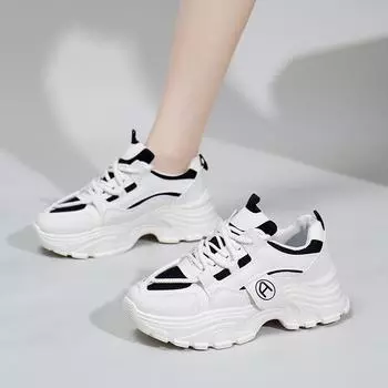 INS сетчатая поверхность неуклюжие кроссовки женские летние новые дышащие женские кроссовки повседневная обувь повседневная обувь 35