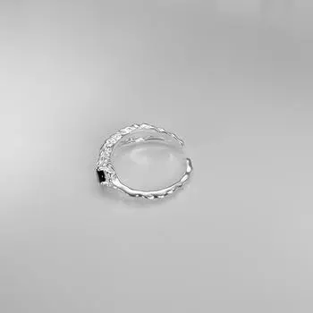 ins simple light luxury love 925 silver ring high sense personal cold design fashion fashion summer new Adjustable Opening