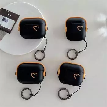 Ins Simple Love Мягкий чехол для AirPods 1 2 3rd Новые Bluetooth-наушники для AirPods Pro Зарядная коробка Сумка AirPods 1/2 Generation