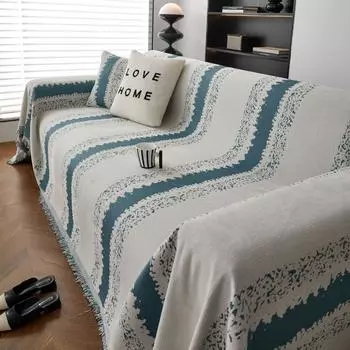 INS скандинавский чехол для дивана, коврик, одеяла для гостиной, современное покрывало в полоску для кемпинга, пикника, одеяло 180x130