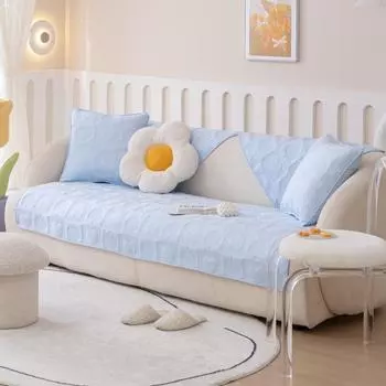 INS современная минималистичная стеганая диванная подушка из чистого хлопка для гостиной, нескользящая подушка, универсальная хлопчатобумажная ткань Four Seasons, чехол для рукоделия, полотенце 70*70cm
