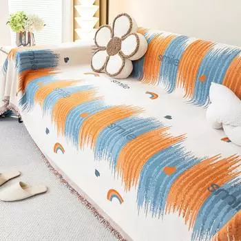 INS стиль Chenille Wish диванное полотенце утолщенный чехол для дивана с защитой от царапин универсальный универсальный чехол нескользящее одеяло для дивана 180*130cm