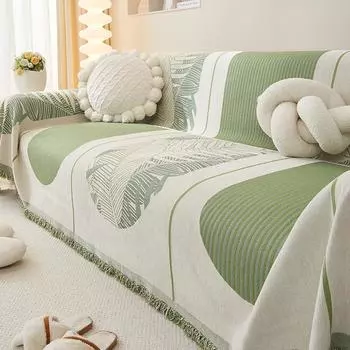 Ins Стиль диванное полотенце полное покрытие зеленая синель четыре сезона универсальный чехол для диванной подушки высококачественный чехол для дивана полотенце 180*130cm