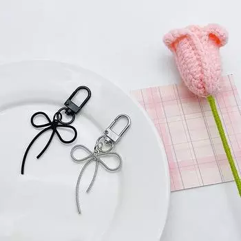 Ins стиль галстук-бабочка цепочка для телефона из сплава с бантом брелок для ключей чехол для наушников подвесная веревка ремешок ремень сумка декор