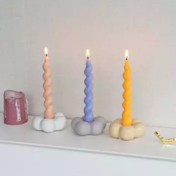 Ins стиль простые облака керамические подсвечники украшения для домашнего стола подставка для свечи обеденный стол мягкие украшения HP829PL Candlestick Purple Small