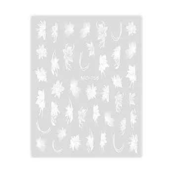 Ins стиль, ручная роспись, сетка, красный цветочный узор, бабочка, наклейка для ногтей, украшение для дизайна ногтей, наклейка с ручной росписью