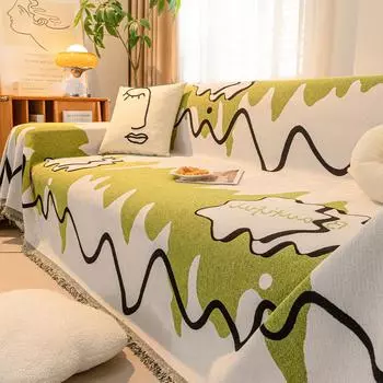 INS Стиль синельное полотенце для дивана, современный минималистский универсальный чехол для дивана Four Seasons, универсальный универсальный чехол, нескользящая подушка для дивана 180*130cm