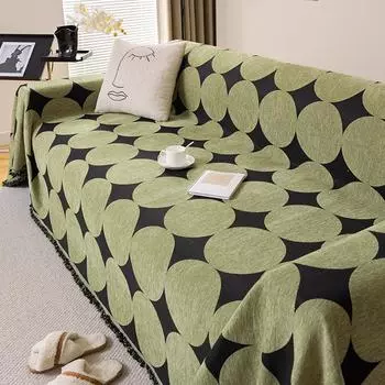 INS Стиль синельное полотенце для дивана с полным покрытием, универсальный чехол для дивана Four Seasons, против царапин, с антипригарным покрытием, шерстяной чехол для дивана, нескользящий коврик, тканевый чехол 180*130cm