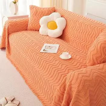 Ins Стиль Универсальный чехол для дивана Полотенце Четыре сезона Универсальная диванная подушка Жаккардовая бархатная зимняя утолщенная подушка Чехол для дивана 180*130cm