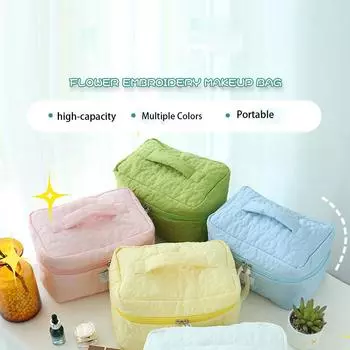 Ins Style Candy Color Косметичка Новая Легкая Роскошная Женская Сумка Упаковка Помады Портативная Дорожная Косметичка Для Хранения Туалетных Принадлежностей L