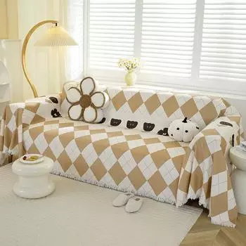 Чехол для диванного полотенца из шенилла Ins Style, ткань, все включено, универсальный, всесезонный, универсальный чехол для диванной подушки, нескользящее одеяло 90x180