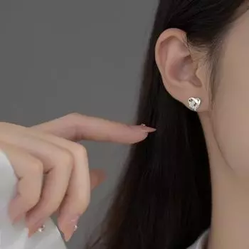 Серьги Ins Style Diamond Cross Love, маленькие, простые, элегантные и изысканные серьги