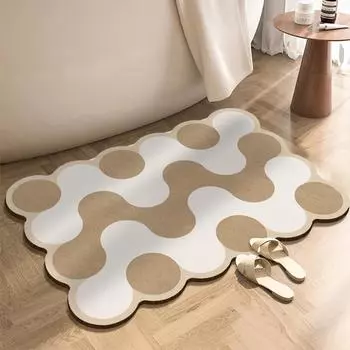 Инстаграм Стиль Диатомитовая Ванная Напольный Коврик Впитывающий Ковер для Ванной Противоскользящий Быстросохнущий Коврики Коврик для Душа Туалета Придверный коврик Моющийся 40cmx60cm