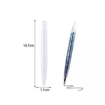 INS Style DIY Ballpoint Pen Mold Transparent DIY Craft Gifts Pen Silicone Mould Jewelry Casting Style A