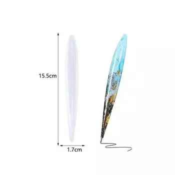 INS Style DIY Ballpoint Pen Mold Transparent DIY Craft Gifts Pen Silicone Mould Jewelry Casting Style B