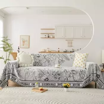 INS Style Double-Sided Chenille Sofa Towel Washable Four Seasons Universal Non-Slip Sofa Cover Sofa Cover Towel 180*130