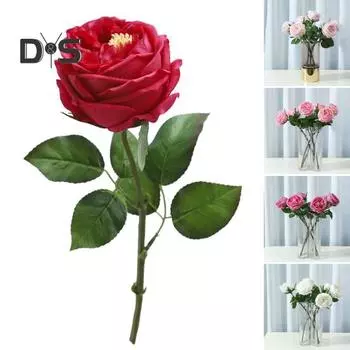 Ins Style Имитация цветка Яркая изысканная цветочная композиция Стабилизированная роза светло-розовый