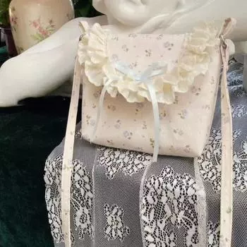 Ins Style Маленькая свежая цветочная сумка через плечо Повседневная ленивая сумка