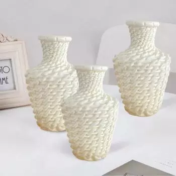 Пластиковая ваза Ins Style, ваза в форме полукруга, контейнер для цветочной композиции, украшения для спальни, столовой