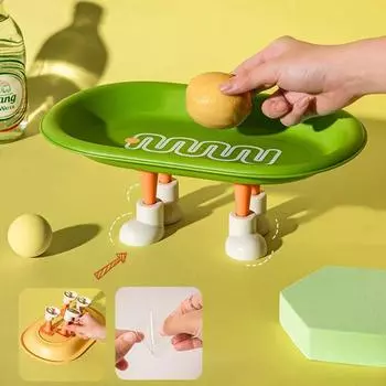 Ins Style Restaurant Послеобеденный чай Тарелка для закусок Торт Хлеб Фрукты Хранение сухофруктов Вход Мультяшный ключ Хранение Лоток Креативный зелёный