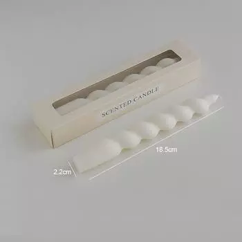 Ins Style Спиральная длинная свеча-стержень Ароматическая свеча Ароматерапия Свечи из соевого воска Свадебные свечи на день рождения Вечеринка Домашнее украшение