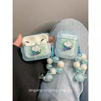 INS Summer Ocean Mermaid for Airpodspro2 Protective Case Apple 4 Generation Bluetooth Airpods3 Earphone Case airpods pro2 Ocean Mermaid [Single Shell]]