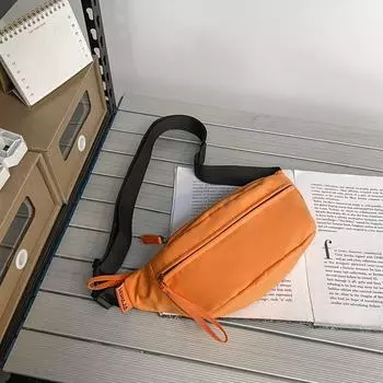 INS Tide Повседневная мужская нагрудная сумка в японском стиле Orange