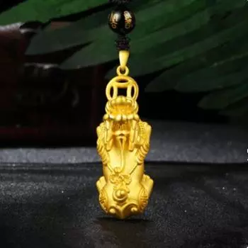 Ins Trend Латунный однотонный кулон Pixiu Модный OL Блестящий креативный властный нежный кулон