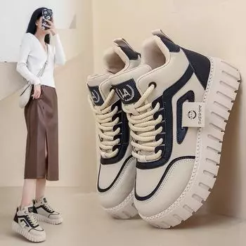 ins trendy dad shoes women, spring and autumn new super fire heightening platform sports shoes casual running women s shoes 35