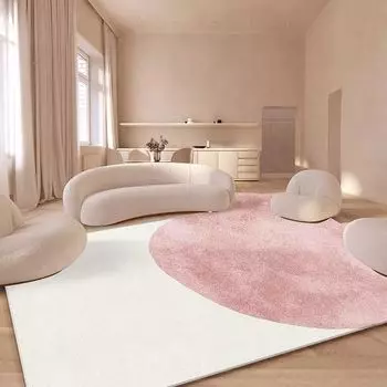 Ins утолщенный круглый ковер напольный коврик журнальный столик подвесная корзина кресло-качалка кресло для макияжа компьютерный вращающийся стул коврик одеяло для гардероба 120*160cm
