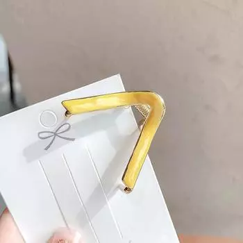 Ins V-образная шпилька для женщин, аксессуары для волос в корейском стиле серый