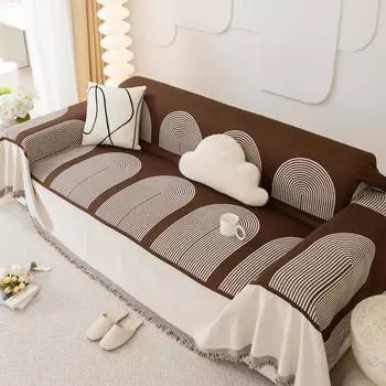 Ins Высококачественный чехол для дивана из шенилла, полотенце для дивана, устойчивое к царапинам от кошек, чехол для дивана, универсальное одеяло для дивана на все времена года 180*130cm