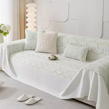 Ins Высококачественный геометрический современный приятный для кожи чехол для диванной подушки, тканевый нескользящий чехол для дивана, универсальное универсальное полотенце для дивана 180*130cm