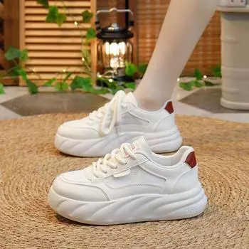 INS White Shoes Модная весенняя новая платформа, увеличивающая рост, дышащая повседневная обувь для студентов 35