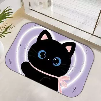 Ins Wind Cartoon Bathroom Diatom Mud Soft Floor Mat Mat Туалетная дверь Mat Туалет Нескользящий впитывающий коврик для ног [40 * 60cm] Diatom Mud