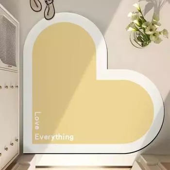 INS Wind Gradient Love Bathroom Absorbent Mat Home нескользящий коврик для ванной мягкий коврик для свадьбы Diatom Mud Mat 40 * 60Cm