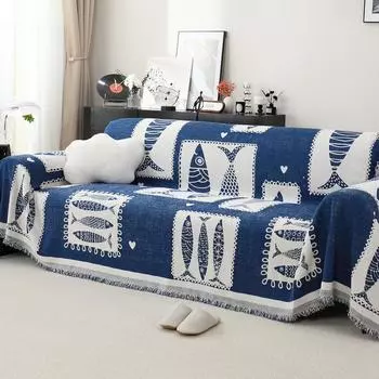 Ins Wind Sand Hair Towel Four Seasons General Simple Anti-cat Scratch Sofa Cover Full Cover Sofa Cover Dust Sofa Blanket 180*130cm