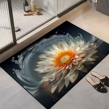 Ins Wind Small Fresh Бытовой коврик для ванной комнаты Впитывающий коврик Коврик для ванной Коврик для входной двери Коврик для ног с диатомовой грязью 40 60cm crystal velvet