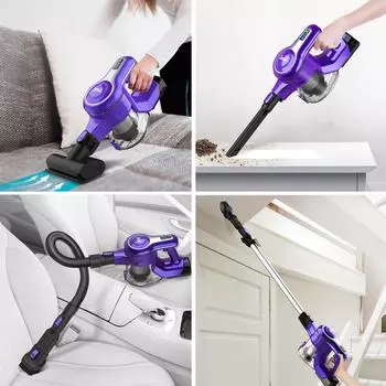 INSE S6X 30Kpa беспроводной пылесос 10-в-1 легкий пылесос с бесщеточным двигателем 300 Вт ФИОЛЕТОВЫЙ, СИНИЙ us фиолетовый