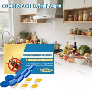 Инсектициды отпугивают тараканов Бытовые инсектициды Эффективные инсектициды без запаха, подходящие для домашних животных(8шт/1коробка) One Size