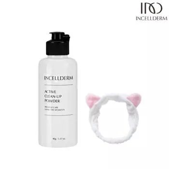 Inselderm Active Clean Up Powder Face Cleanser, очищающая полоска для лица Cat Face Wash Band, 90 г, 1 шт.