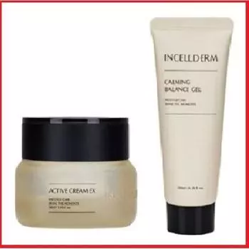 Inselderm Активный крем + Успокаивающий балансирующий гель // Inselderm базовый 2 типа, 1 шт.